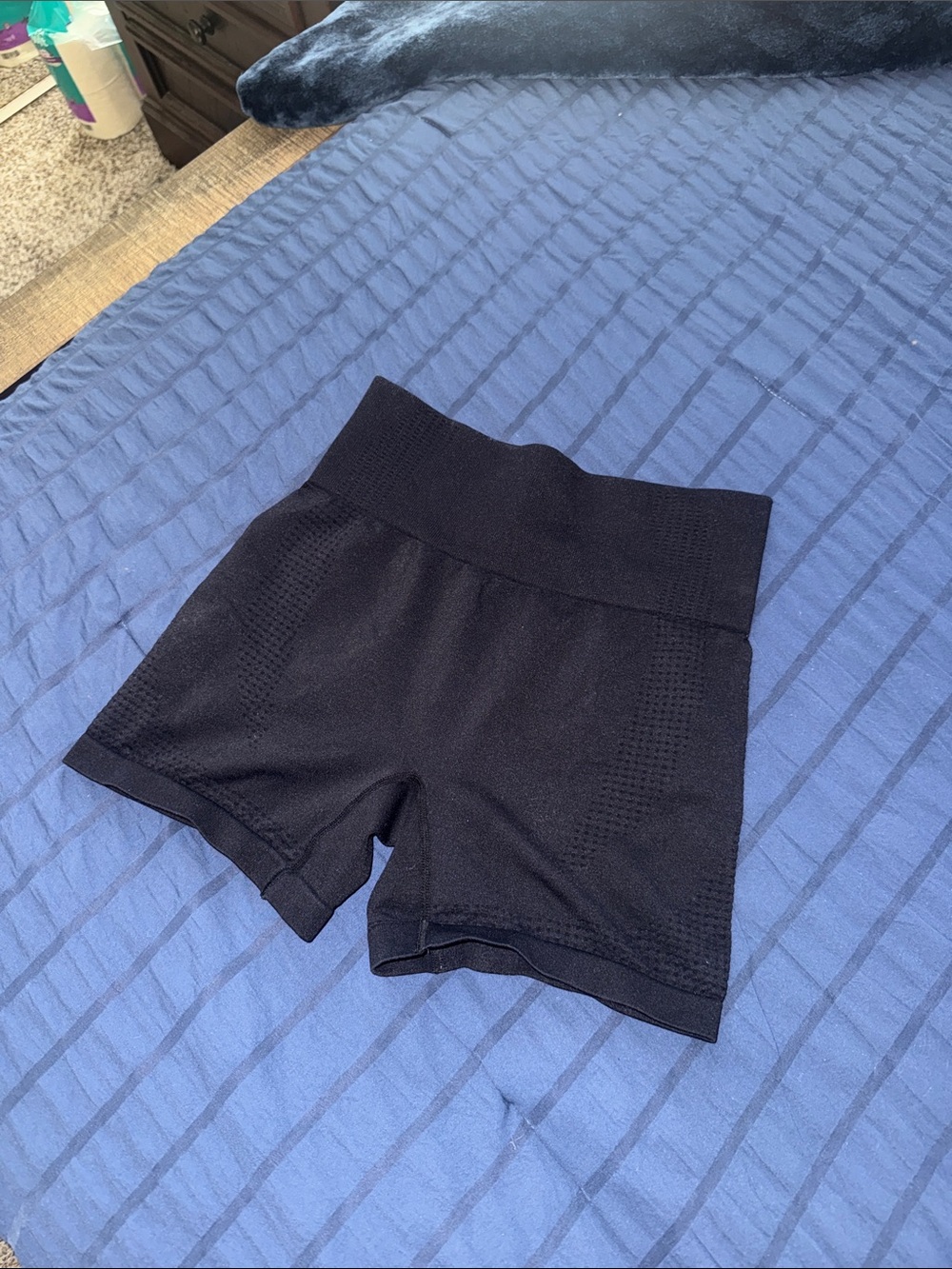 Amazon Women's High-Waist Black Bike Shorts